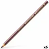 Цветные карандаши Faber-Castell Polychromos 176 Van-Dyck Коричневый (6 штук)