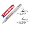 Permanenttimarkkeri Edding Hopeinen 2-4 mm (10 osaa)