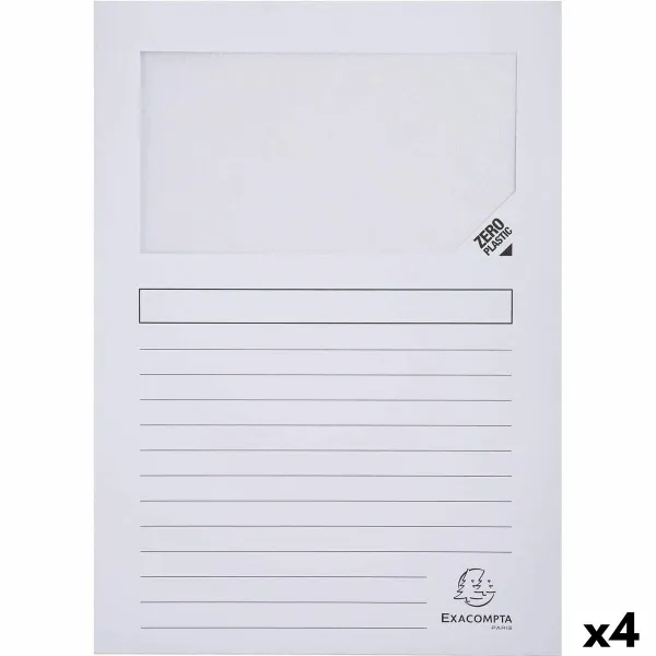 Aplankalas Exacompta Forever Balta A4 100 Dalys (4 vnt.)