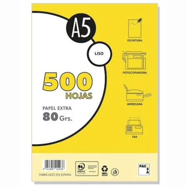 Paperi Pacsa EXTRA Valkoinen A5 500 Levyt (10 osaa)