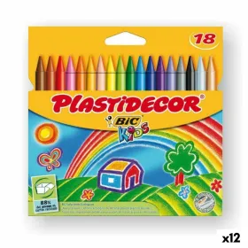 Krāsainie krītiņi Plastidecor Daudzkrāsains (12 gb.)