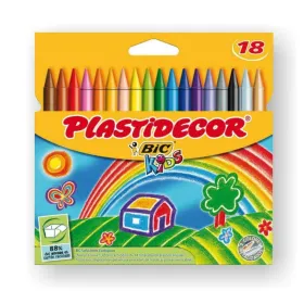 Krāsainie krītiņi Plastidecor Daudzkrāsains (12 gb.)