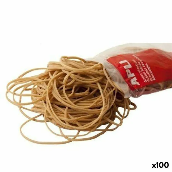 Elastikpaelad Apli Pruun Ø 8 cm (100 Ühikut)