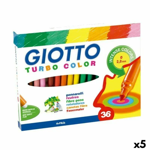 Žymeklių rinkinys Giotto Turbo Color Spalvotas (5 vnt.)