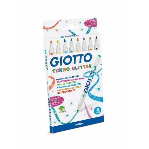 Žymeklių rinkinys Giotto Turbo Glitter Spalvotas (10 vnt.)