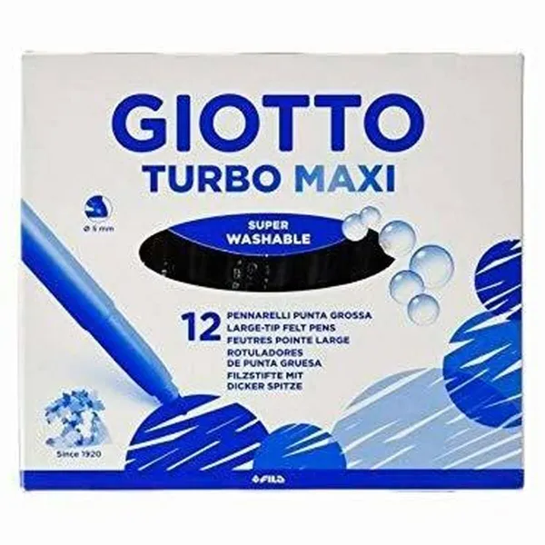 Набор маркеров Giotto Turbo Maxi Жёлтый (5 штук)