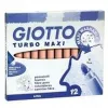 Set of Felt Tip Pens Giotto Turbo Maxi Orange (5 Units)