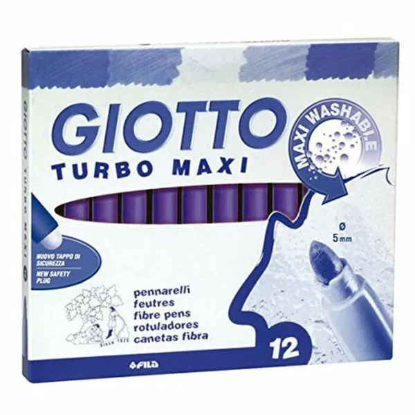 Набор маркеров Giotto Turbo Maxi Фиолетовый (5 штук)