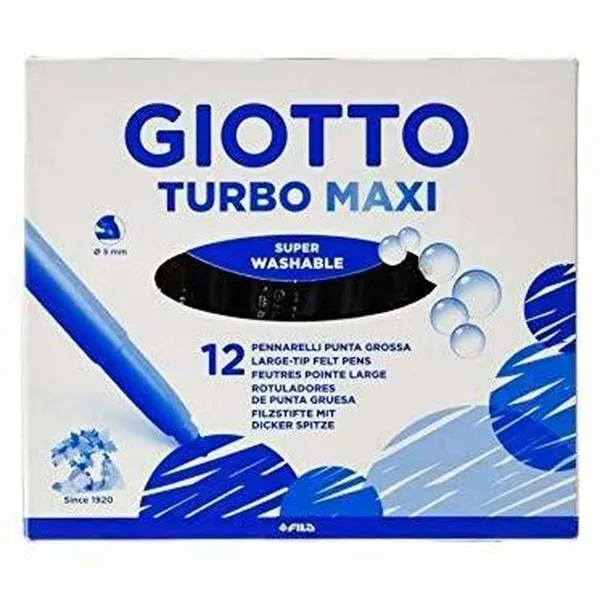 Набор маркеров Giotto Turbo Maxi Чёрный (5 штук)