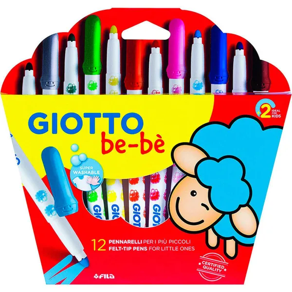 Flomasteru Komplekts Giotto BE-BÉ Daudzkrāsains (6 gb.)