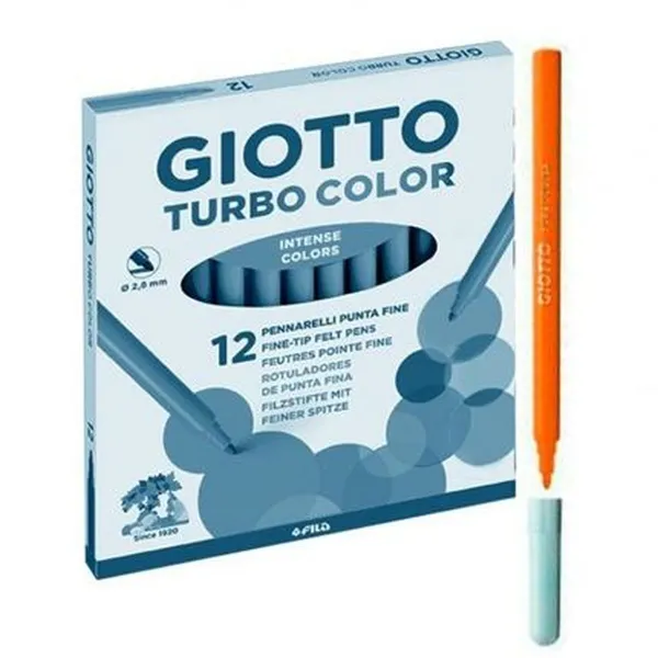 Žymeklių rinkinys Giotto Turbo Color Oranžinė (10 vnt.)