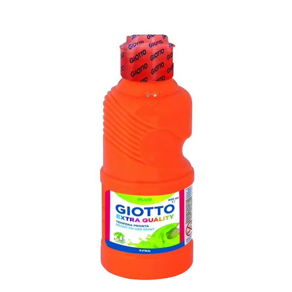 Tempera Giotto Fluo Oranžinė 250 ml (8 vnt.)