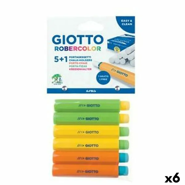 держатели для карандашей Giotto Разноцветный 6 штук 6 Предметы