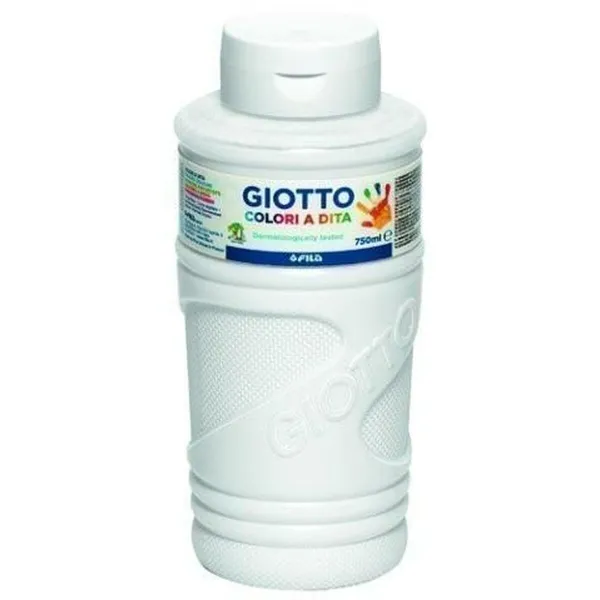Pirkstu krāsa Giotto Balts 750 ml (6 gb.)