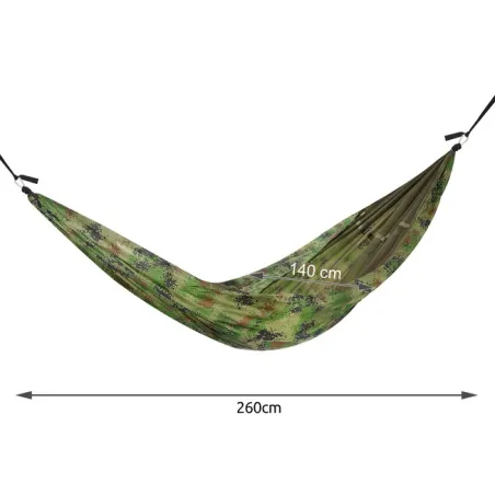 Santiago Army Tourist Hammock 260x140cm Net