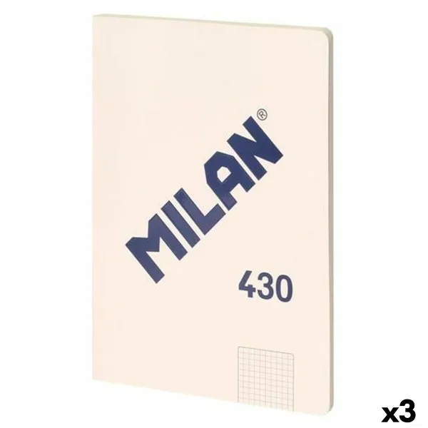 Блокнот Milan SERIE 1918 Бежевый A4 48 Листья (3 штук)