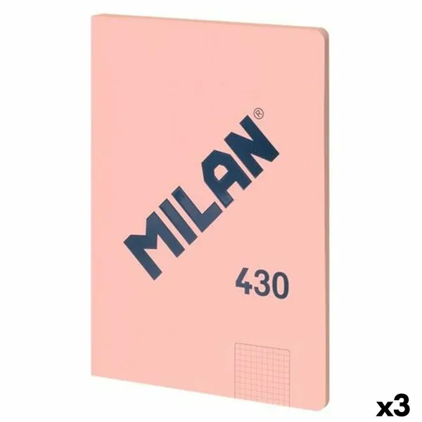 Užrašų knygelė Milan SERIE 1918 Rožinė A4 48 Paklodės (3 vnt.)