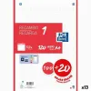 Tinklelio lakštai Oxford Classic Raudona A4 120 Paklodės Atsarginė dalis (13 vnt.)