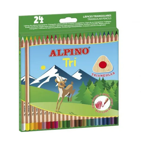 Spalvoti pieštukai Alpino Tri Spalvotas (6 vnt.)