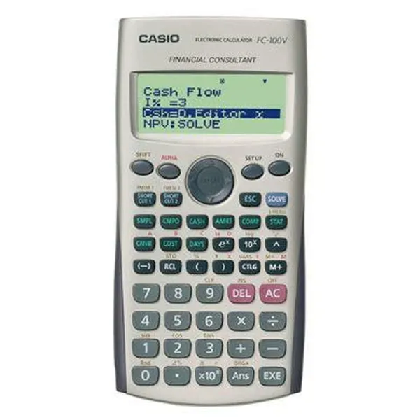 Научный калькулятор Casio FC-100V Серый (10 штук)