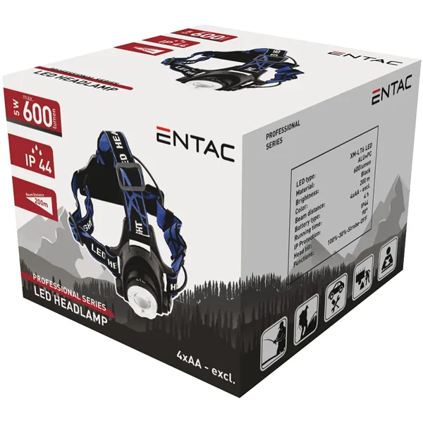 Entac Headlamp Focusable 5W Aluminium