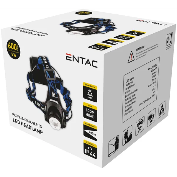 Entac Headlamp Focusable 5W Aluminium