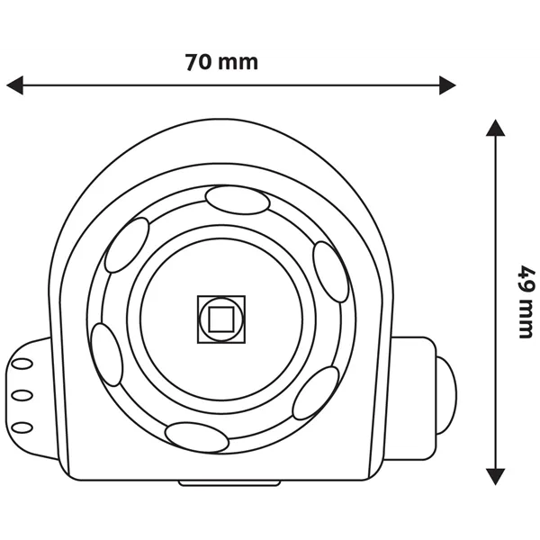 Entac Headlamp Focusable 5W Aluminium