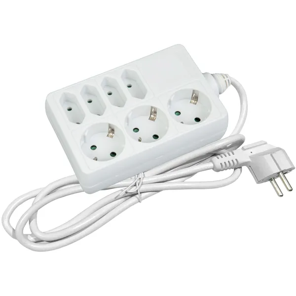 Socket Extension Cord M1 7 Sockets 3x16A 4x2.5A 1.5m 3G1.5