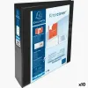 Gredzenveida stiprinājums Exacompta Kreacover Melns A4+ Personalizējams (10 gb.)