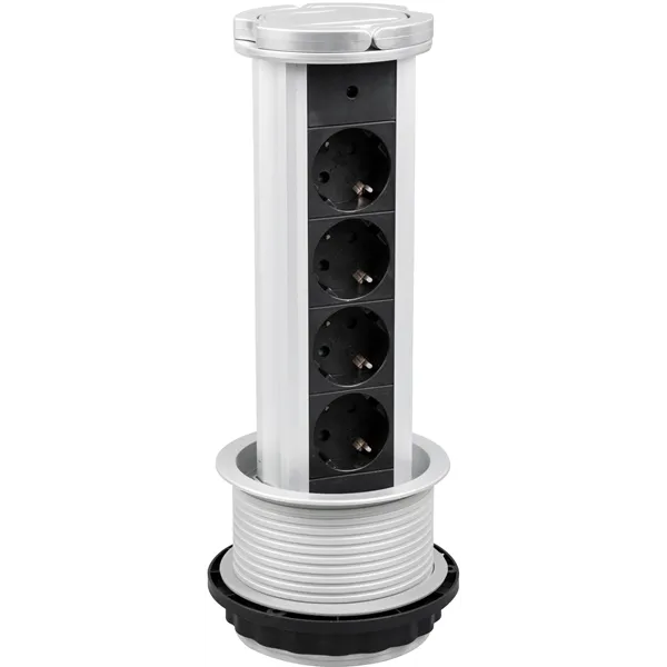 Socket Extension Cord Vertical 4 Sockets 1.5m 3G1.5