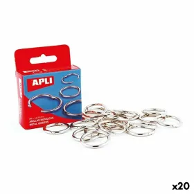 Žiedai Apli Sidabras Ø 20 mm Įrišimas (20 vnt.)