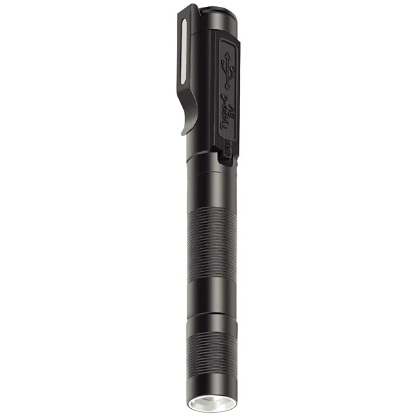 Entac Flashlight Battery Powered, Zoomable Pencil with Clip-on