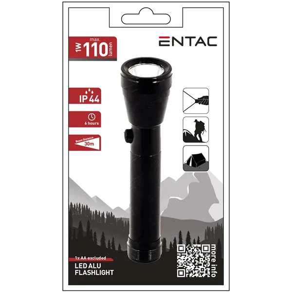 Entac Flashlight 1W Alu - 1pcs AA