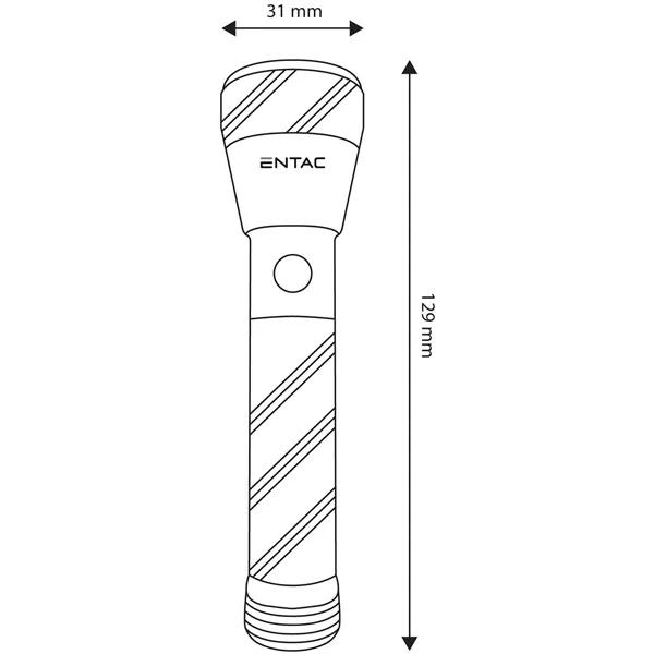 Entac Flashlight 1W Alu - 1pcs AA