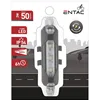 Entac Bike Light Plastic 2W White Rechargeable