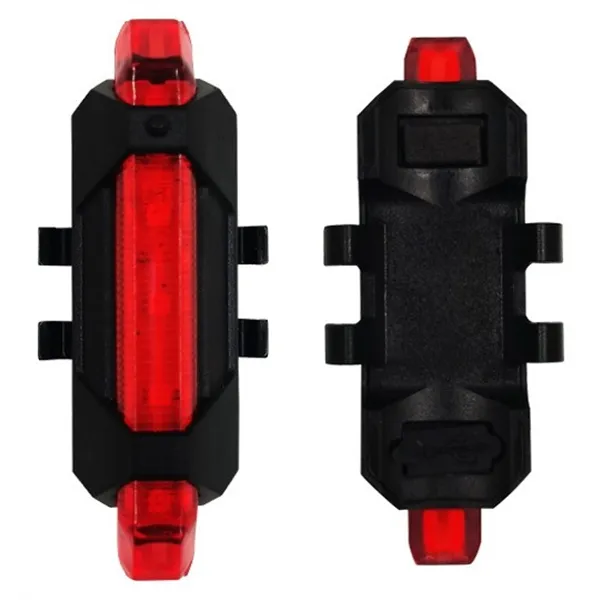 Entac Bike Light Plastic 2W Red Rechargeable