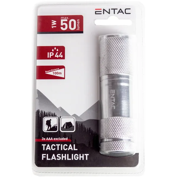 Entac Bulb 1W 9LED ALU Silver 3xAAA nt.