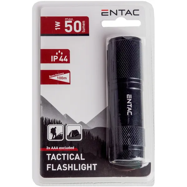 Entac Bulb 1W 9LED ALU Black 3xAAA nt.