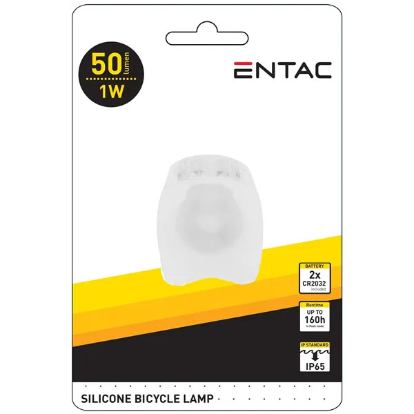 Entac Bike Light 1 pc Plastic White