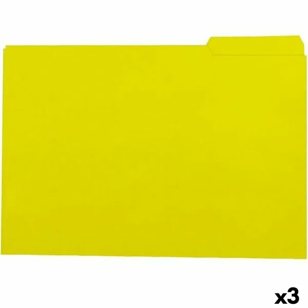 Set of Subfolders Elba Yellow Sheet 50 Pieces (3 Units)