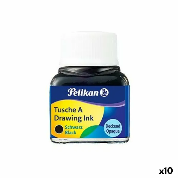 Tinte Pelikan Nº17 Melns 10 ml (10 gb.)