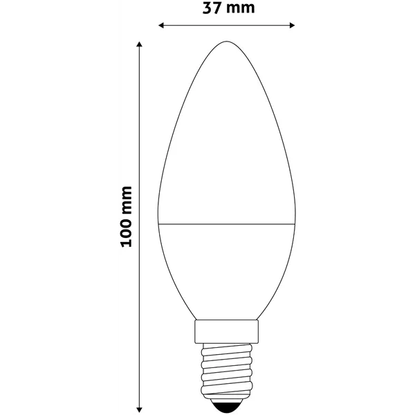 LED Candle E14 4W WW