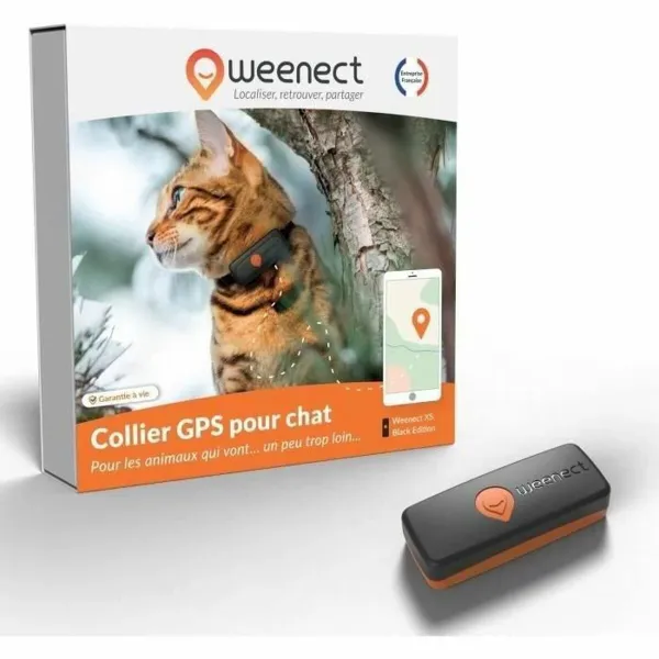 Lokalizatorius nuo praradimo Weenect Weenect XS GPS Juoda