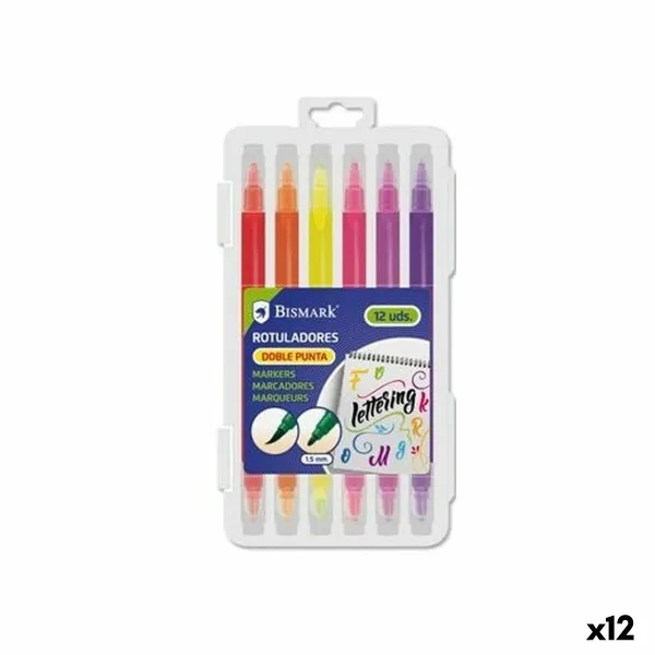 Набор маркеров Bismark LETTERING Разноцветный 12 Предметы (12 штук)