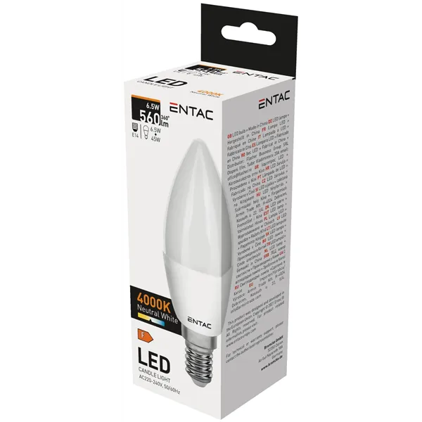 LED Candle E14 6,5W NW