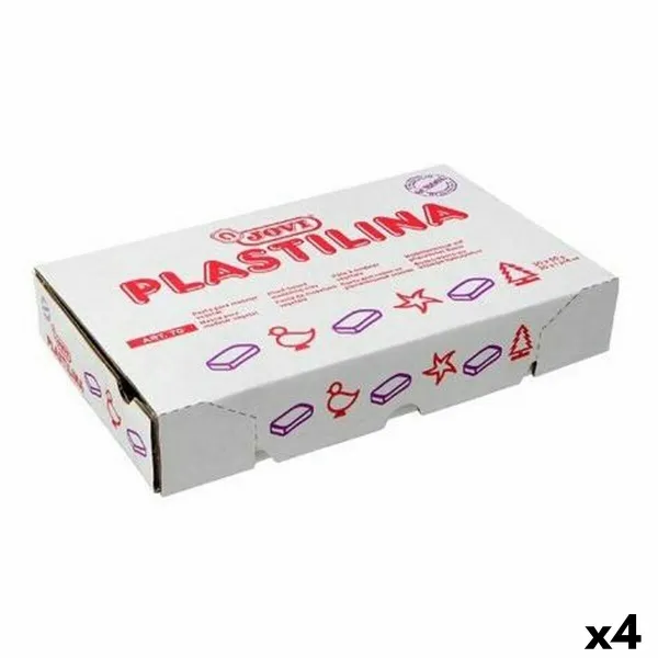 Пластилин для моделирования Jovi Оранжевый 150 g 15 Предметы (4 штук)