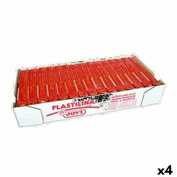 Пластилин для моделирования Jovi Красный 150 g 15 Предметы (4 штук)