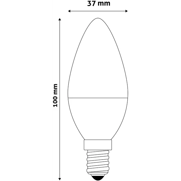 LED Candle E14 6,5W NW Duo Pack