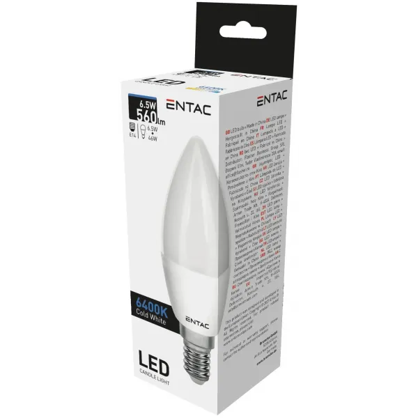 LED Candle E14 6,5W CW