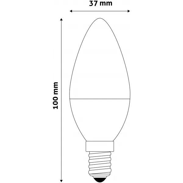 LED Candle E14 6,5W CW